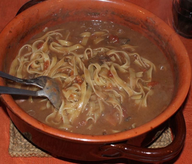 Tagliatelle con folaghe alla Puccini