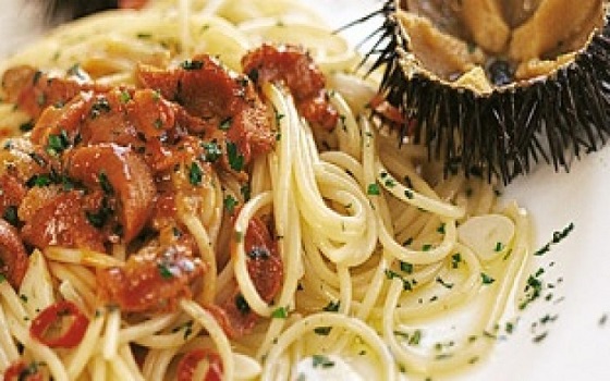 Spaghetti con ricci di mare