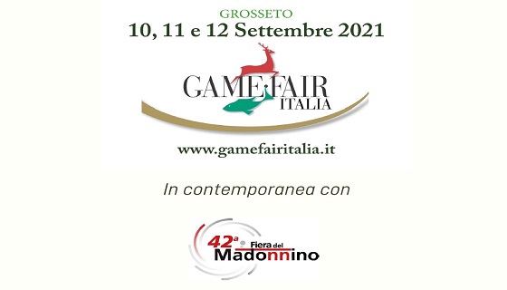 GAME FAIR ITALIA dal 10 al 12 Settembre 2021