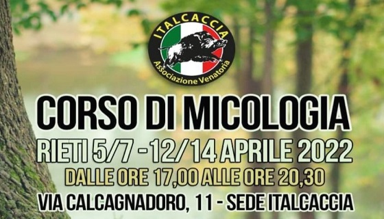 Alla Sede ItalCaccia corso di micologia a Rieti