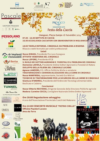 festa-caccia Festa della Caccia con Proloco Garaguso: programma evento