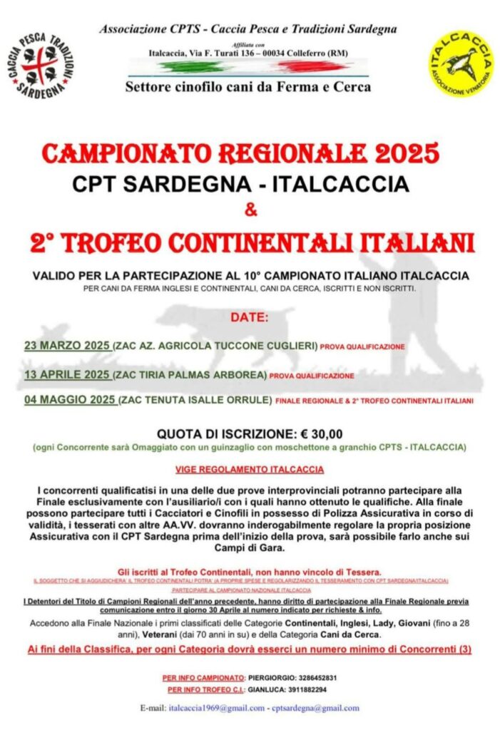 WhatsApp-Image-2025-02-05-at-09.49.01-701x1024 Campionato Regionale 2025 CPT Sardegna Italcaccia 2° Trofeo Continentali Italiani